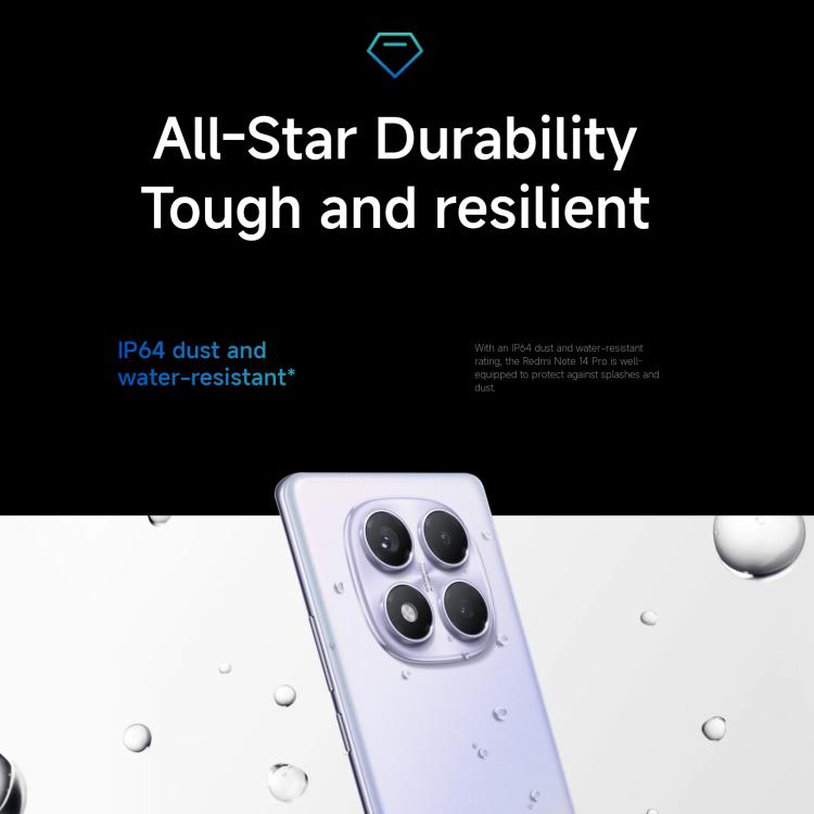[HK Warehouse] Xiaomi Redmi Note 14 Pro 4G Global, 8GB+256GB, In-screen Fingerprint, 6.67 inch Xiaomi HyperOS Helio G100-Ultra Octa Core, NFC, Network: 4G (Blue)