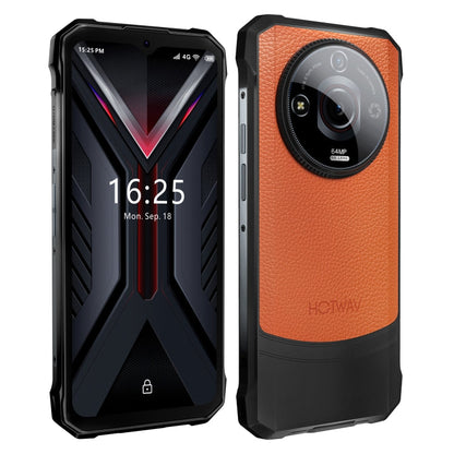 [Entrepôt HK] HOTWAV T7 Pro Téléphone robuste, 6 Go+256 Go, 6280 mAh, Android 13 MT8788 Octa Core de 6,6 pouces, Réseau: 4G, OTG (Orange)