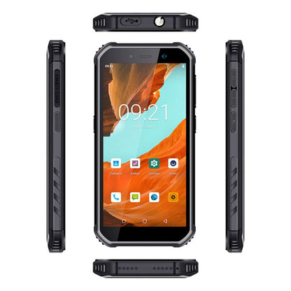 UNIWA F963 Pro Rugged Smart Phone, 4GB+64GB, 5.5 inch Android 13, Unisoc T606 Octa Core, NFC, Fingerprint Unlock, 4G Network, US Plug (Black Grey)