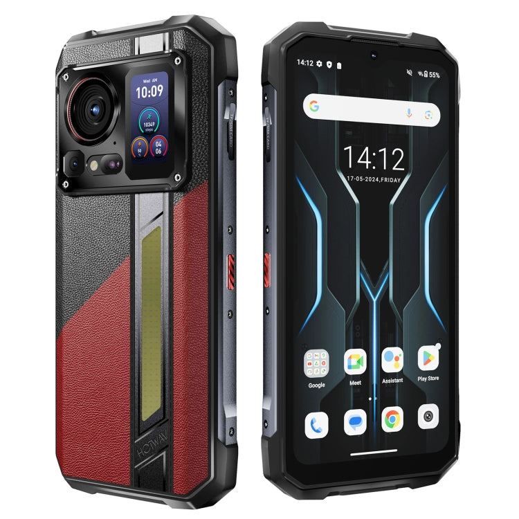 [Entrepôt HK] Téléphone portable robuste HOTWAV Hyper 7 Pro, 16 Go+256 Go, 10800 mAh, Android 14 MediaTek Dimensity 7050 5G de 6,6 pouces, Réseau : 5G, OTG, NFC (Rouge)