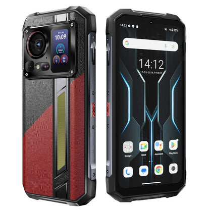 [Entrepôt HK] Téléphone portable robuste HOTWAV Hyper 7 Pro, 16 Go+256 Go, 10800 mAh, Android 14 MediaTek Dimensity 7050 5G de 6,6 pouces, Réseau : 5G, OTG, NFC (Rouge)