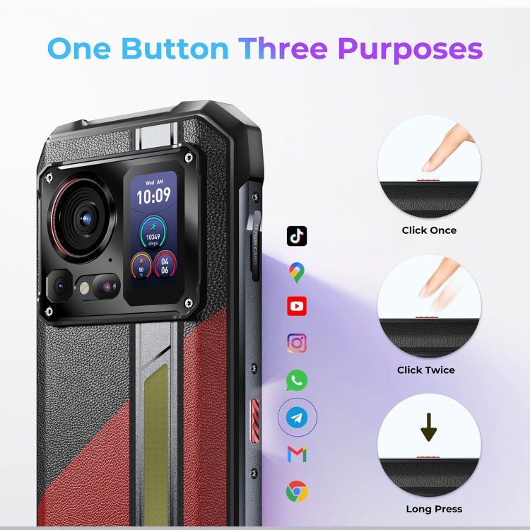 [HK Warehouse] HOTWAV Hyper 7 Pro Rugged Phone, 16GB+256GB, 10800mAh, 6.6 inch Android 14 MediaTek Dimensity 7050 5G, Network: 5G, OTG, NFC (Black)