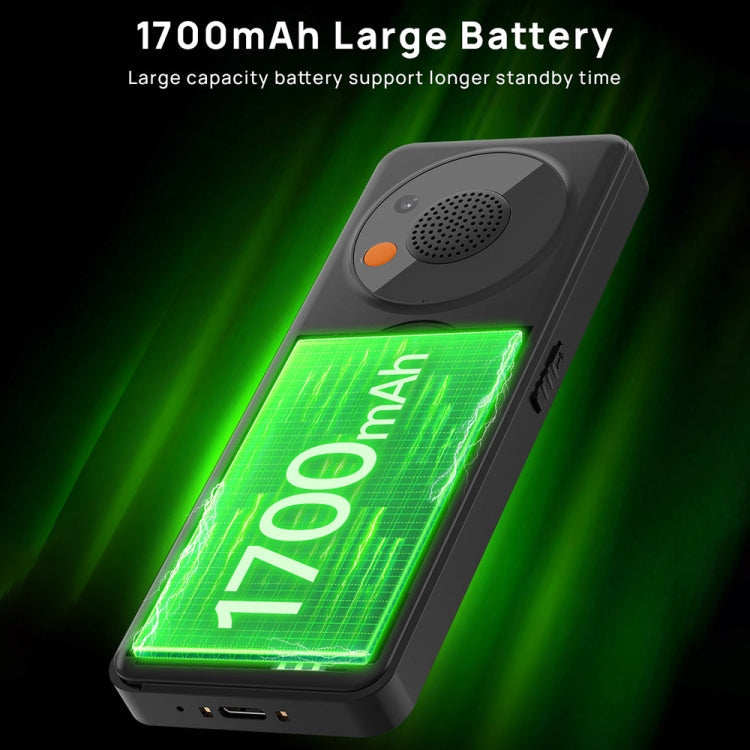Téléphone à clapet UNIWA V2000 pour seniors, écran 2,4 pouces Unisoc T107, batterie 1700mAh, lampe de poche LED, SOS, réseau : 4G, prise US (bleu)