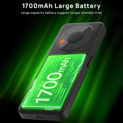 Téléphone à clapet UNIWA V2000 pour seniors, écran 2,4 pouces Unisoc T107, batterie 1700mAh, lampe de poche LED, SOS, réseau : 4G, prise US (bleu)