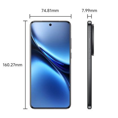 vivo X200, 12GB+512GB, Face ID / Screen Fingerprint Identification, 6.67 inch Android 15 Dimensity 9400 Octa Core, OTG, NFC, Network: 5G, Support Google Play (Black)