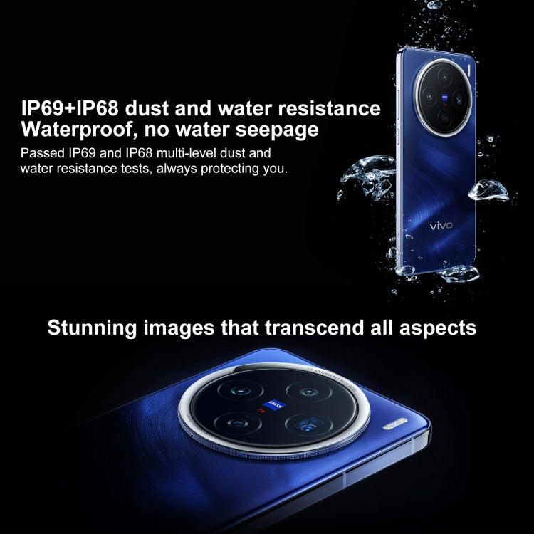 vivo X200, 16GB+512GB, Face ID / Screen Fingerprint Identification, 6.67 inch Android 15 Dimensity 9400 Octa Core, OTG, NFC, Network: 5G, Support Google Play (White)