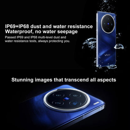 vivo X200, 16GB+512GB, Face ID / Screen Fingerprint Identification, 6.67 inch Android 15 Dimensity 9400 Octa Core, OTG, NFC, Network: 5G, Support Google Play (White)
