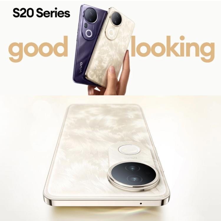 vivo S20, 16GB+512GB, Face ID / Screen Fingerprint Identification, 6.67 inch Android 15 Snapdragon 7 Gen 3 Octa Core, OTG, NFC, Network: 5G (White)