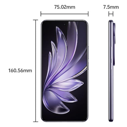 vivo S20 Pro, 16GB+512GB, Face ID / Screen Fingerprint Identification, 6.67 inch Android 15 Dimensity 9300+ Octa Core, OTG, NFC, Network: 5G (Purple)