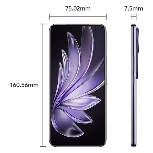 vivo S20 Pro, 16GB+512GB, Face ID / Screen Fingerprint Identification, 6.67 inch Android 15 Dimensity 9300+ Octa Core, OTG, NFC, Network: 5G (Purple)