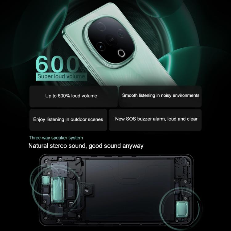 vivo Y300, 8GB+256GB, Face ID / Screen Fingerprint Identification, 6.77 inch Android 15 OriginOS 5 Dimensity 6300 Octa Core, OTG, Network: 5G (Black)