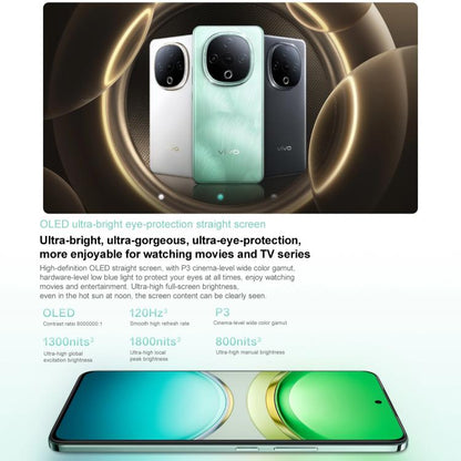 vivo Y300, 12GB+256GB, Face ID / Screen Fingerprint Identification, 6.77 inch Android 15 OriginOS 5 Dimensity 6300 Octa Core, OTG, Network: 5G (Black)