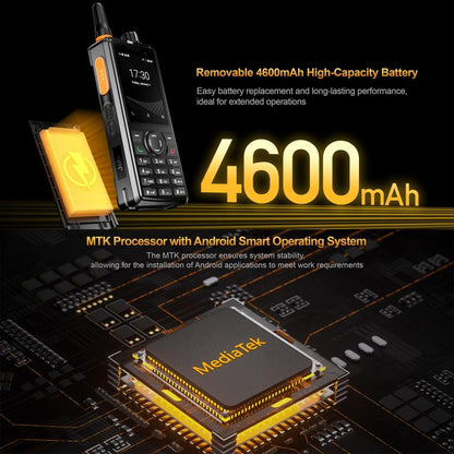 UNIWA F41 Rugged Phone, 1GB+8GB, 2.4 inch MediaTek MT6739 Quad Core,  4600mAh Battery, 21 Keys, Network: 4G (Black)