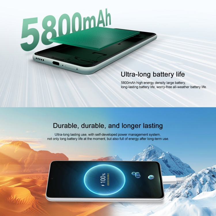 Honor X60, 12GB+256GB, Side Fingerprint, 6.8 inch MagicOS 8.0 Dimensity 7025-Ultra Octa Core, Network: 5G, OTG, Support Google Play (Green)