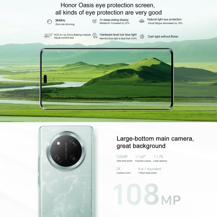 Honor X60 Pro, 12GB+256GB, Screen Fingerprint, 6.78 inch MagicOS 8.0 Snapdragon 6 Gen1 Octa Core, Network: 5G, OTG, Support Google Play (Black)
