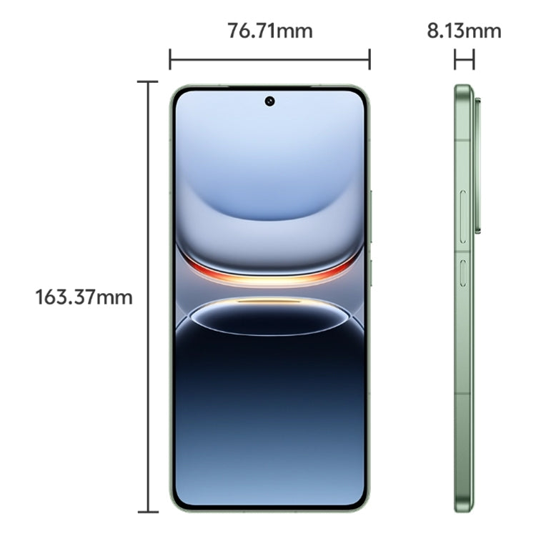 vivo iQOO 13, 12GB+256GB, Face ID / Screen Fingerprint Identification, 6.82 inch Android 15 OriginOS 5 Snapdragon 8 Elite Octa Core, OTG, NFC, Network: 5G, Support Google Play (Green)