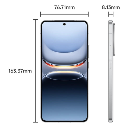 vivo iQOO 13, 12GB+512GB, Face ID / Screen Fingerprint Identification, 6.82 inch Android 15 OriginOS 5 Snapdragon 8 Elite Octa Core, OTG, NFC, Network: 5G, Support Google Play (White)