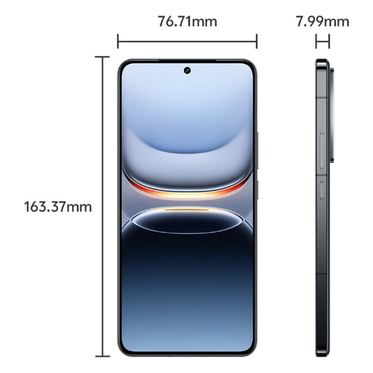 vivo iQOO 13, 16GB+1TB, Face ID / Screen Fingerprint Identification, 6.82 inch Android 15 OriginOS 5 Snapdragon 8 Elite Octa Core, OTG, NFC, Network: 5G, Support Google Play (Black)