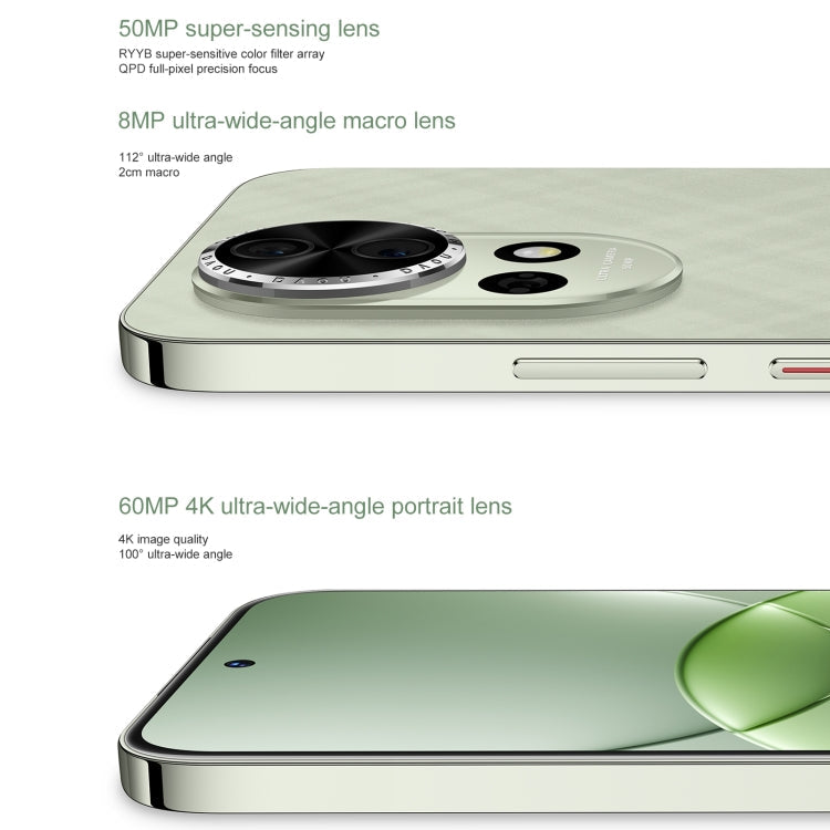 Huawei nova 13, 12GB+512GB, Screen Fingerprint Identification, 6.7 inch HarmonyOS 4.2, NFC, OTG, Not Support Google Play (White)