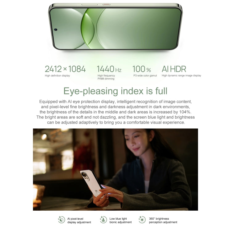 Huawei nova 13, 12GB+512GB, Screen Fingerprint Identification, 6.7 inch HarmonyOS 4.2, NFC, OTG, Not Support Google Play (White)