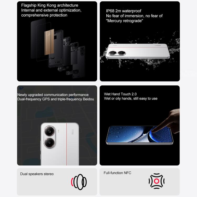 Xiaomi REDMI Turbo 4, 12 Go+256 Go, 6,67 pouces Xiaomi HyperOS 2 Dimensity 8400-Ultra Octa Core 3,0 GHz, NFC, Réseau : 5G (Noir)