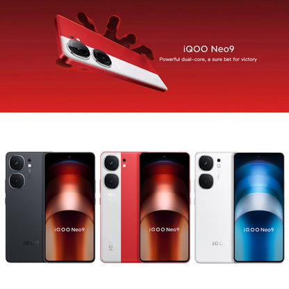 vivo iQOO Neo9, Dual Back Cameras, 16GB+512GB, Face ID / Fingerprint Identification, 6.78 inch Android 14 OriginOS 4 Snapdragon 8 Gen 2 Octa Core, OTG, NFC, Network: 5G, Support Google Play (Black)