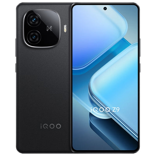 vivo iQOO Z9, Dual Back Cameras, 8GB+128GB, Face ID Screen Fingerprint Identification, 6.78 inch Android 14.0 OriginOS 4 Snapdragon 7 Gen 3 Octa Core 2.63GHz, OTG, NFC, Network: 5G, Support Google Play (Black)