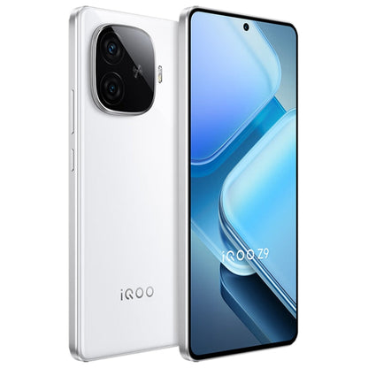 vivo iQOO Z9, Dual Back Cameras, 8GB+256GB, Face ID Screen Fingerprint Identification, 6.78 inch Android 14.0 OriginOS 4 Snapdragon 7 Gen 3 Octa Core 2.63GHz, OTG, NFC, Network: 5G, Support Google Play (White)