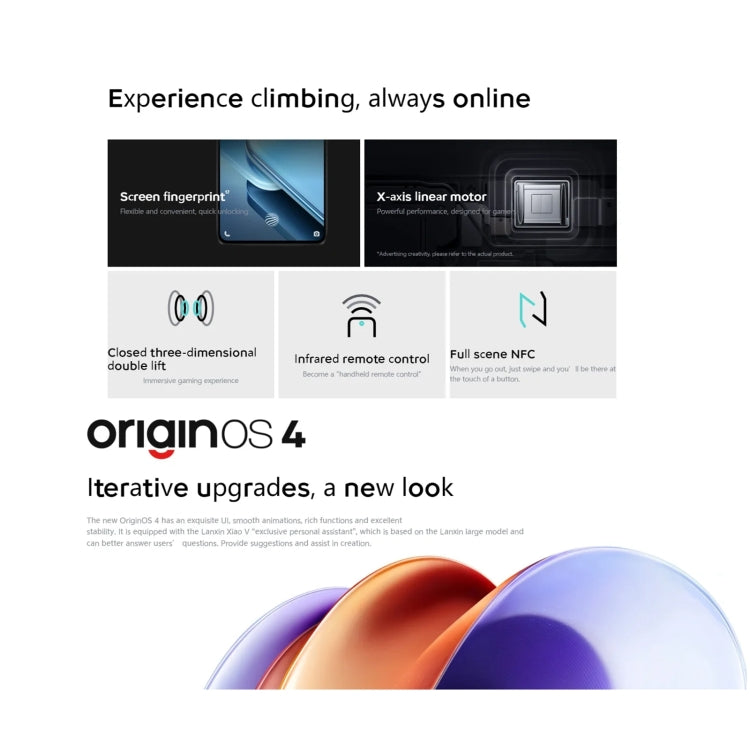 vivo iQOO Z9, Dual Back Cameras, 12GB+256GB, Face ID Screen Fingerprint Identification, 6.78 inch Android 14.0 OriginOS 4 Snapdragon 7 Gen 3 Octa Core 2.63GHz, OTG, NFC, Network: 5G, Support Google Play (Black)