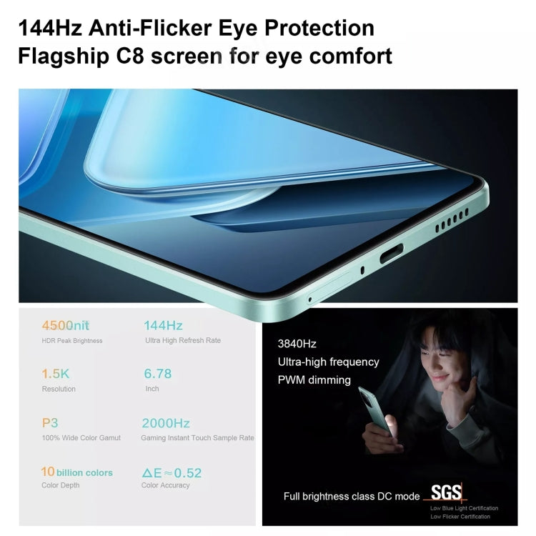 vivo iQOO Z9, Dual Back Cameras, 12GB+512GB, Face ID Screen Fingerprint Identification, 6.78 inch Android 14.0 OriginOS 4 Snapdragon 7 Gen 3 Octa Core 2.63GHz, OTG, NFC, Network: 5G, Support Google Play (Black)