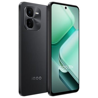 vivo iQOO Z9x, Dual Back Cameras, 12GB+256GB, Face ID Screen Fingerprint Identification, 6.72 inch Android 14.0 OriginOS 4 Snapdragon 6 Gen 1 Octa Core 2.2GHz, OTG, Network: 5G, Support Google Play (Black)