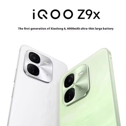 vivo iQOO Z9x, Dual Back Cameras, 12GB+256GB, Face ID Screen Fingerprint Identification, 6.72 inch Android 14.0 OriginOS 4 Snapdragon 6 Gen 1 Octa Core 2.2GHz, OTG, Network: 5G, Support Google Play (Black)
