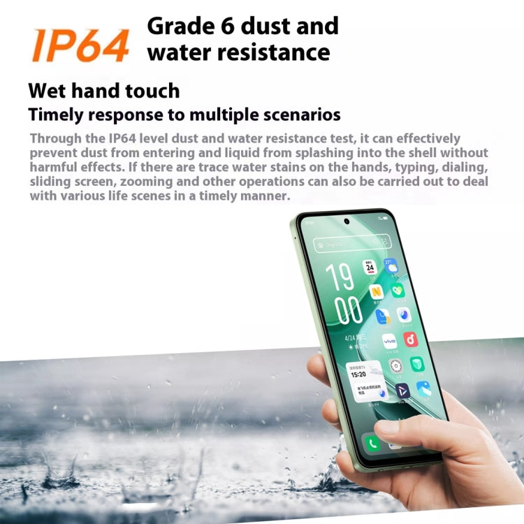 vivo iQOO Z9x, Dual Back Cameras, 12GB+256GB, Face ID Screen Fingerprint Identification, 6.72 inch Android 14.0 OriginOS 4 Snapdragon 6 Gen 1 Octa Core 2.2GHz, OTG, Network: 5G, Support Google Play (Black)