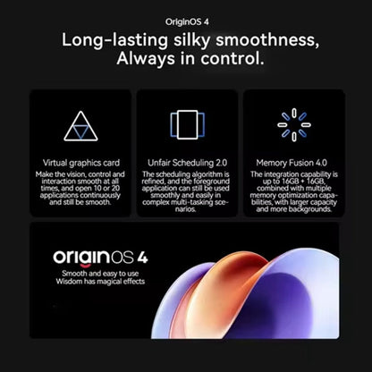 vivo X100s, Triple Back Cameras, 16GB+256GB, Face ID / Fingerprint Identification, 6.78 inch Android 14 OriginOS 4 Dimensity 9300+ Octa Core, OTG, NFC, Network: 5G, Support Google Play (White)