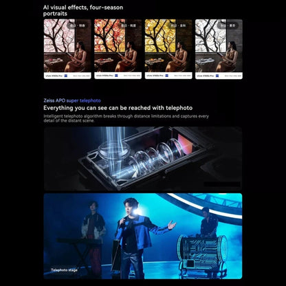 vivo X100s Pro, Triple Back Cameras, 16GB+1TB, Face ID / Fingerprint Identification, 6.78 inch Android 14 OriginOS 4 Dimensity 9300+ Octa Core, OTG, NFC, Network: 5G, Support Google Play (Black)