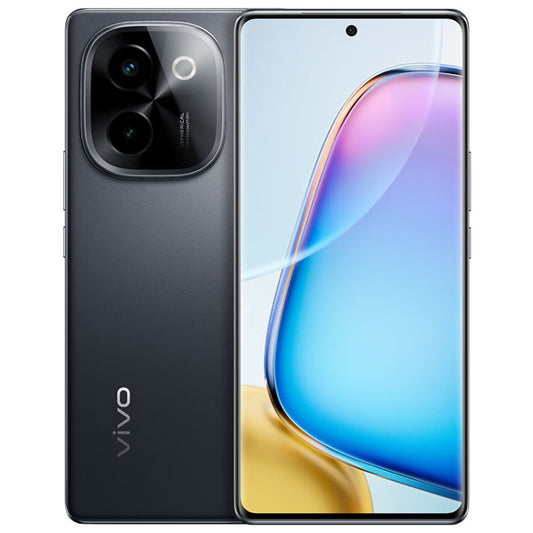vivo Y200, Dual Back Cameras, 12GB+256GB, Face ID Screen Fingerprint Identification, 6.78 inch Android 14.0 OriginOS 4 Snapdragon 6 Gen 1 Octa Core 2.2GHz, OTG, Network: 5G, Support Google Play (Black)