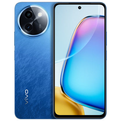 vivo Y200i, doubles caméras arrière, 12 Go+256 Go, reconnaissance faciale et capteur d'empreintes digitales sous l'écran, 6,72 pouces Android 14.0 OriginOS 4 Snapdragon 4 Gen 2 Octa Core 2,2 GHz, OTG, réseau : 5G, compatible Google Play (bleu)