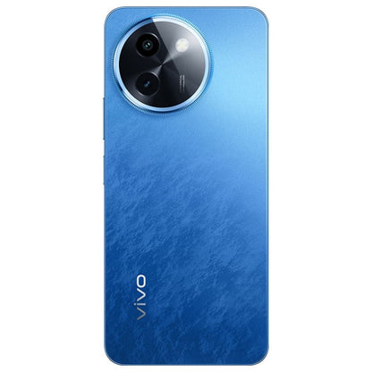 vivo Y200i, Double caméras arrière, 12 Go + 512 Go, Identification faciale et empreinte digitale sous l'écran, 6,72 pouces Android 14.0 OriginOS 4 Snapdragon 4 Gen 2 Octa Core 2.2 GHz, OTG, Réseau : 5G, Support Google Play (Bleu)