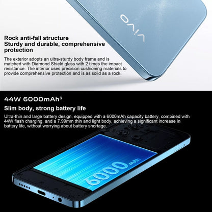 vivo Y200t, double caméra arrière, 8 Go+128 Go, identification faciale et par empreinte digitale sous l'écran, 6,72 pouces Android 14.0 OriginOS 4 Snapdragon 6 Gen 1 Octa Core 2,2 GHz, OTG, Réseau: 5G, Support Google Play (Vert foncé)