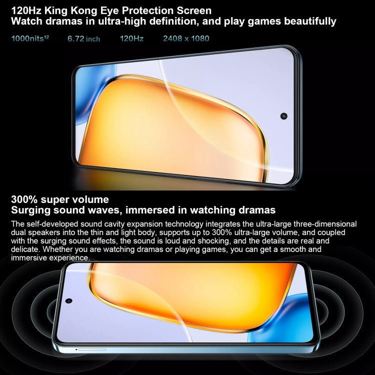 vivo Y200t, double caméra arrière, 8 Go+128 Go, identification faciale et par empreinte digitale sous l'écran, 6,72 pouces Android 14.0 OriginOS 4 Snapdragon 6 Gen 1 Octa Core 2,2 GHz, OTG, Réseau: 5G, Support Google Play (Vert foncé)