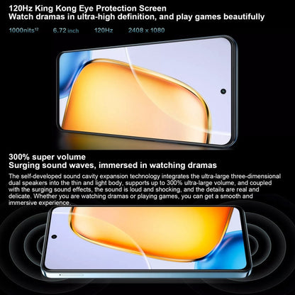 vivo Y200t, double caméra arrière, 8 Go+128 Go, identification faciale et par empreinte digitale sous l'écran, 6,72 pouces Android 14.0 OriginOS 4 Snapdragon 6 Gen 1 Octa Core 2,2 GHz, OTG, Réseau: 5G, Support Google Play (Vert foncé)