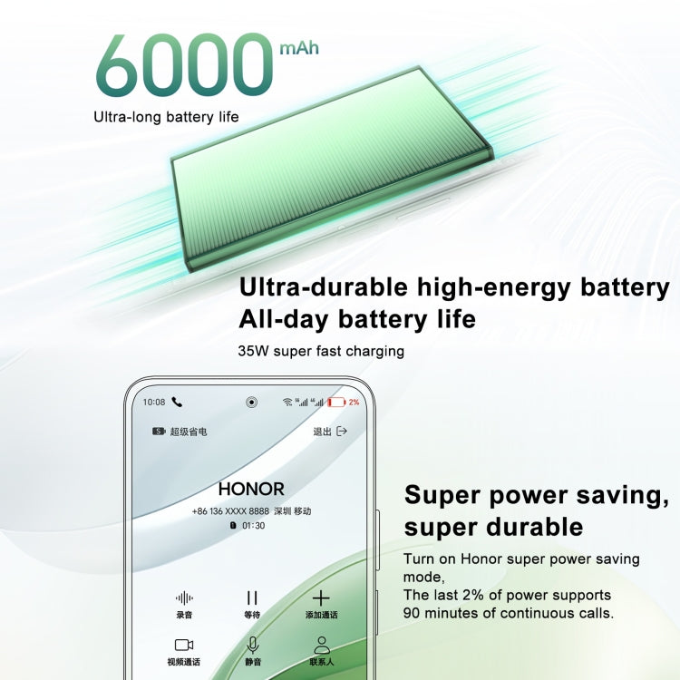 Honor Play 60 Plus 5G, 12GB+512GB, 6.77 inch MagicOS 8.0 Qualcomm Snapdragon 4 Gen2 Octa Core up to 2.2GHz, Network: 5G, OTG, Not Support Google Play (White)