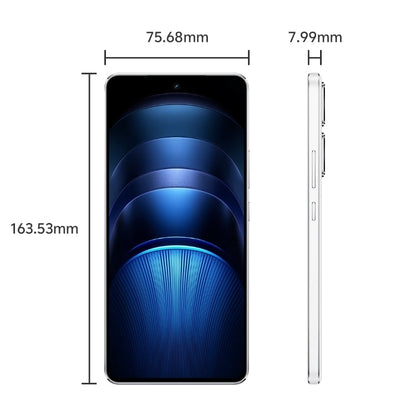 vivo iQOO Neo9S Pro+, 12GB+256GB, Face ID & Ultrasonic 3D Fingerprint Identification, 6.78 inch Android 14 OriginOS 4 Snapdragon 8 Gen 3 Octa Core 2.63GHz, OTG, NFC, Network: 5G, Support Google Play (White)