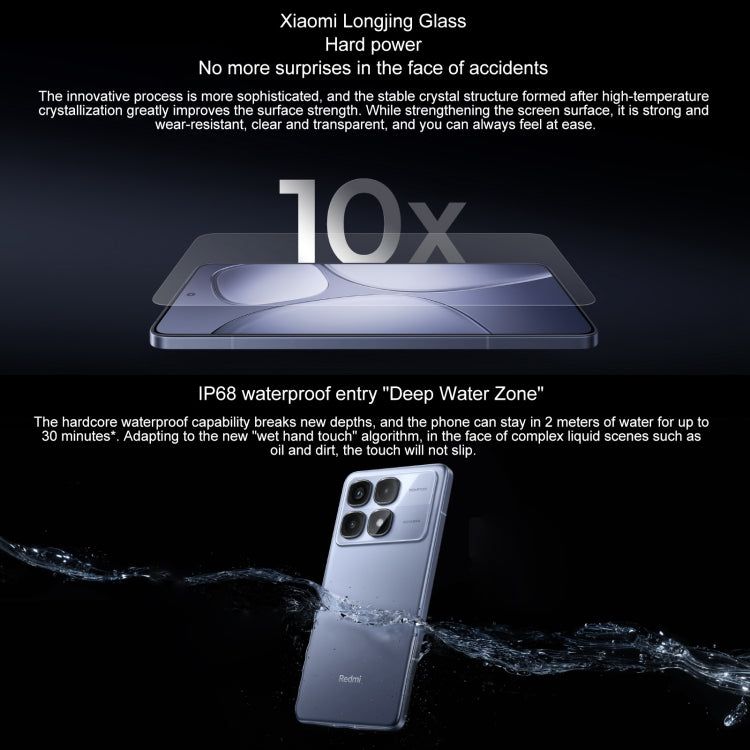 Xiaomi Redmi K70 Ultra, 16GB+1TB, 6.67 inch Xiaomi HyperOS Dimensity 9300+ Octa Core 4nm up to 3.4GHz, NFC, Network: 5G (Blue)