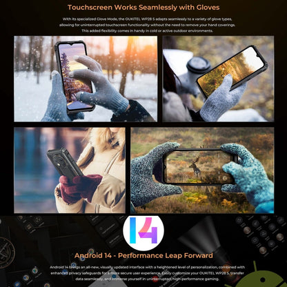 [HK Warehouse] Oukitel WP28 S IP68/IP69K Rugged Phone, 4GB+128GB, Fingerprint, 6.52 inch Unisoc T606 Octa-core, NFC, OTG, Network: 4G (Grey)