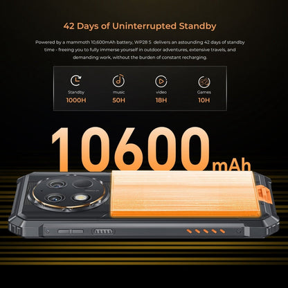[HK Warehouse] Oukitel WP28 S IP68/IP69K Rugged Phone, 4GB+128GB, Fingerprint, 6.52 inch Unisoc T606 Octa-core, NFC, OTG, Network: 4G (Grey)