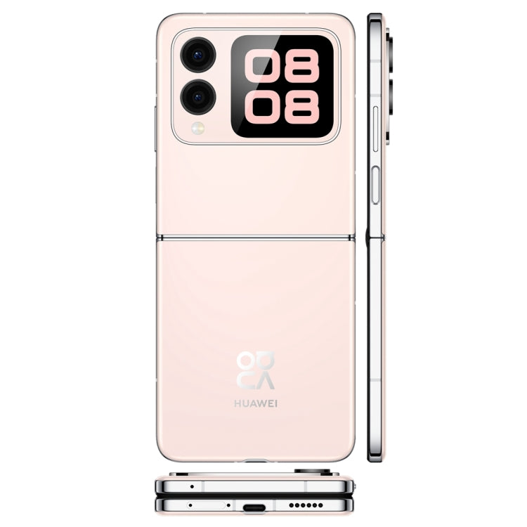 Huawei nova Flip, 12GB+256GB, Side Fingerprint Identification, 6.94 inch + 2.14 inch HarmonyOS 4.2 Octa Core, NFC, OTG, Not Support Google Play (Pink)