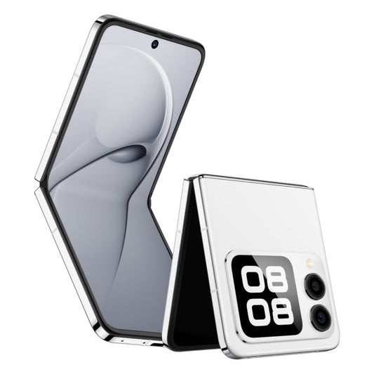 Huawei nova Flip, 12GB+512GB, Side Fingerprint Identification, 6.94 inch + 2.14 inch HarmonyOS 4.2 Octa Core, NFC, OTG, Not Support Google Play (White)