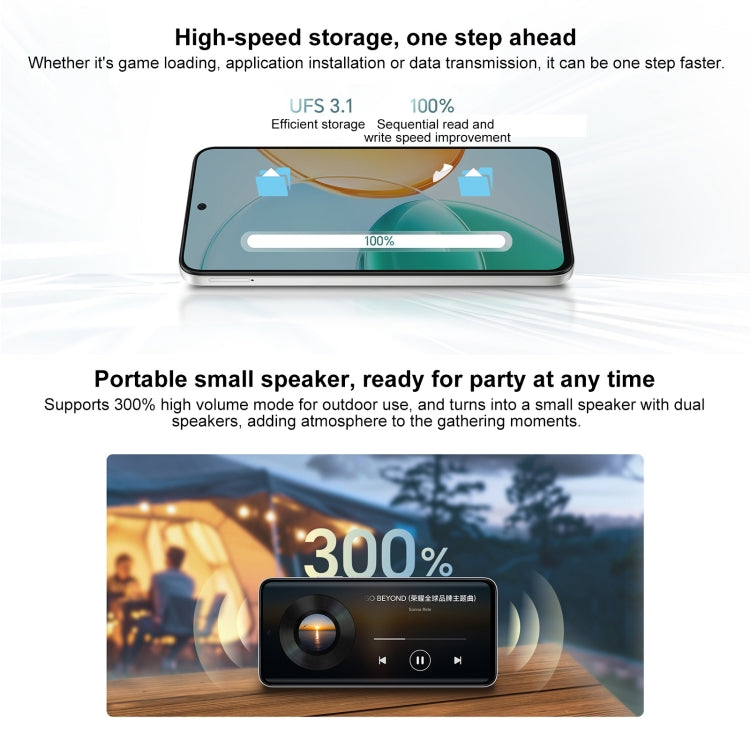 Honor Play9T 5G, 8GB+256GB, 6.77 inch MagicOS 8.0 Qualcomm Snapdragon 4 Gen2 Octa Core up to 2.2GHz, Network: 5G, OTG, Not Support Google Play (White)
