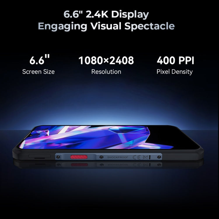 [HK Warehouse] Oukitel WP35 5G Rugged Phone, 8GB+256GB, IP68/IP69K Fingerprint Identification, 11000mAh, 6.6 inch MediaTek Dimensity 6100+ Octa Core, NFC, OTG, Network: 5G (Green)
